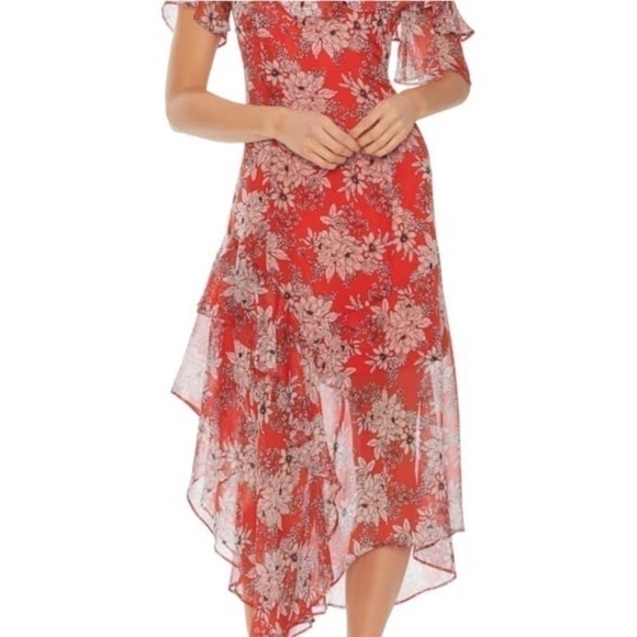 Vince Camuto Boudoir Botanical Ruffle Dress - Picture 2 of 11